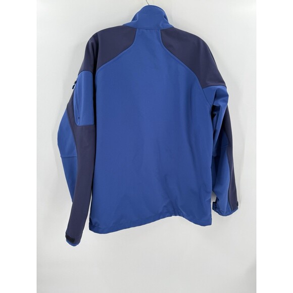 MARMOT Gravity Jacket Men's LARGE Blue Softshell Fleece Lined Full Zip Nylon EUC - Picture 8 of 15